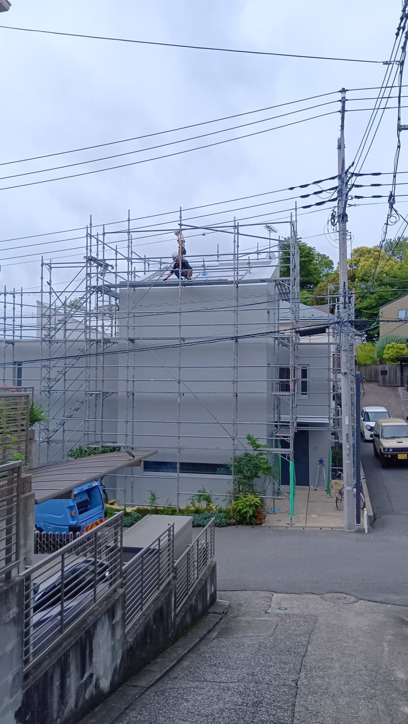 外部足場解体