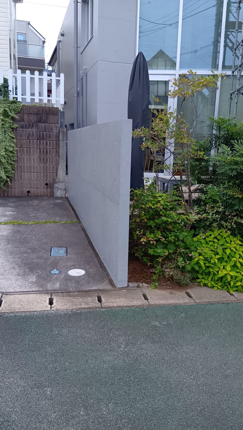 擁壁 施工完了