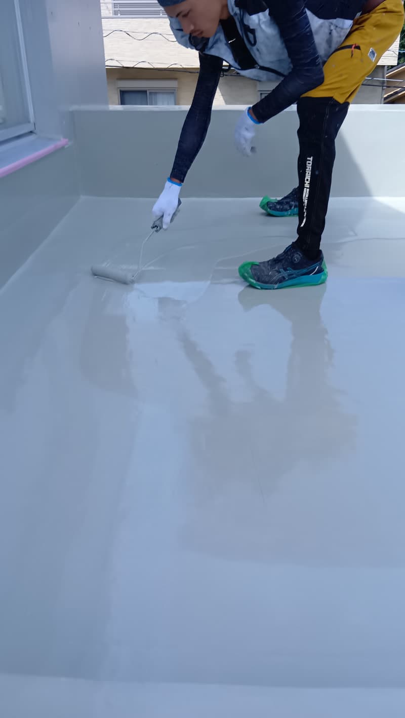 平部 ウレタン防水 二層目